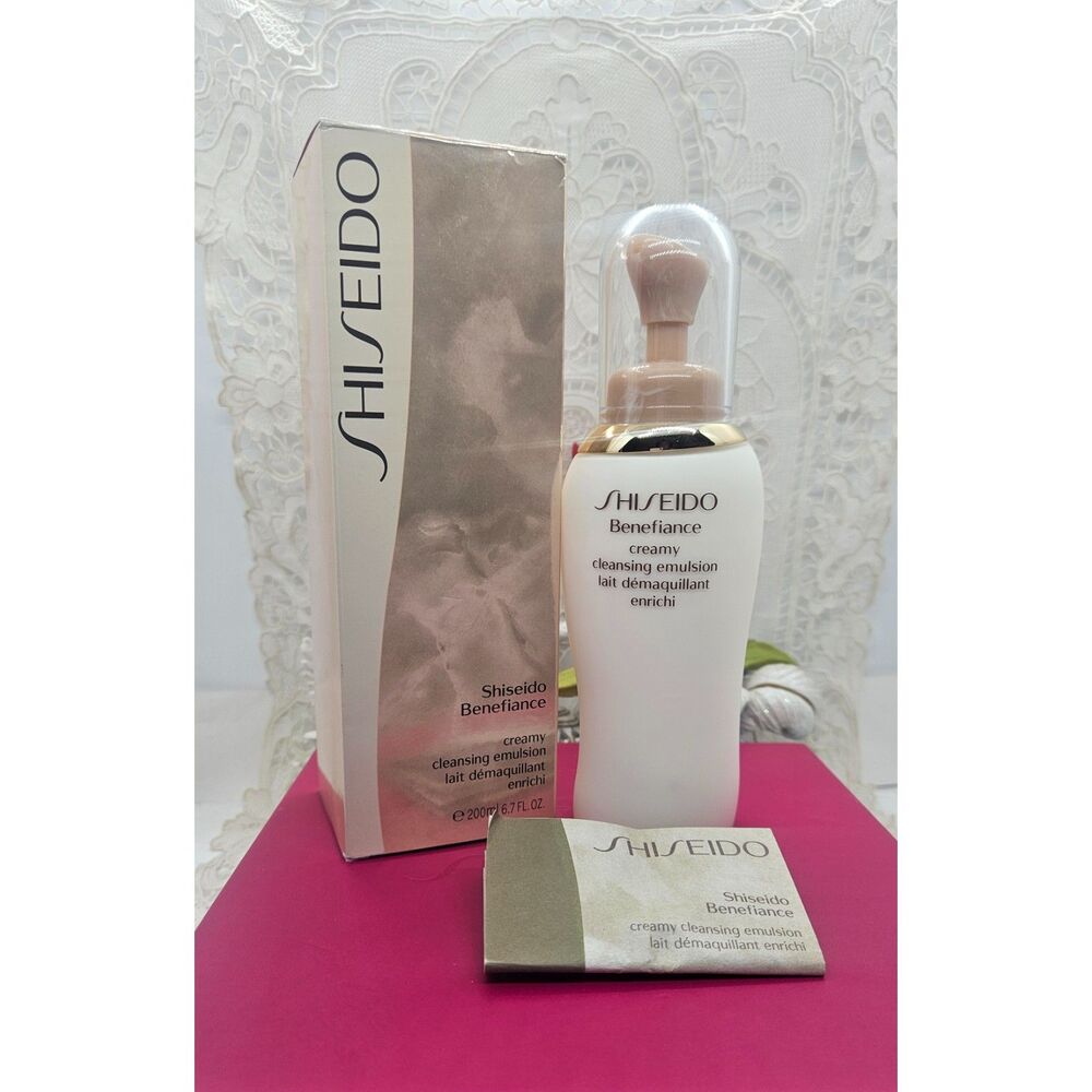 Shiseido Benefiance Creamy Cleansing Emulsion 6.7oz 200ml NIB